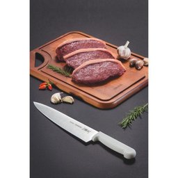Faca para Carne 10 Lâmina Aço Inox Tramontina Cabo Branco Tramontina - 1