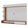 Painel para Tv 60" 1 Porta 1 Nicho Branco/nogal - Hecol - 3