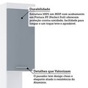 Ver imagem 5 de Mesa de Cabeceira Alta 38cm 1 Porta e 1 Gaveta Alpes Luciane Móveis