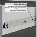 Ver imagem 6 de Mesa de Cabeceira Alta 38cm 1 Porta e 1 Gaveta Alpes Luciane Móveis