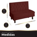 Ver imagem 6 de Canto Italy Confortável para Apartamento Cozinha e Restaurantes Suede Marsala