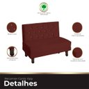 Ver imagem 7 de Canto Italy Confortável para Apartamento Cozinha e Restaurantes Suede Marsala