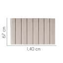 Ver imagem 2 de Painel Estofada Carla 140cm Casal Para Cama Box Quarto Corino Bege - Gat Magazine