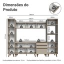 Ver imagem 3 de Armário de Cozinha Completa 280cm Crema Nice Madesa 01