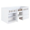 Ver imagem 4 de Cama de Solteiro Alta com 2 Portas para Colchão 188x78cm Multimóveis Cr40150 Branco