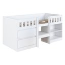 Ver imagem 1 de Cama de Solteiro Alta com 2 Portas para Colchão 188x78cm Multimóveis Cr40150 Branco