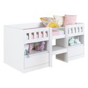 Ver imagem 5 de Cama de Solteiro Alta com 2 Portas para Colchão 188x78cm Multimóveis Cr40150 Branco