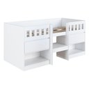 Ver imagem 2 de Cama de Solteiro Alta com 2 Portas para Colchão 188x78cm Multimóveis Cr40150 Branco