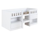 Ver imagem 3 de Cama de Solteiro Alta com 2 Portas para Colchão 188x78cm Multimóveis Cr40150 Branco