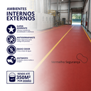 Ver imagem 2 de Tinta Acrílica Premium Piso Fosca Cor Vermelho Segurança 18L Antimofo Baixo Odor Durín