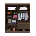 Ver imagem 2 de Guarda Roupa 4 Portas New Master Benetil Imbuia