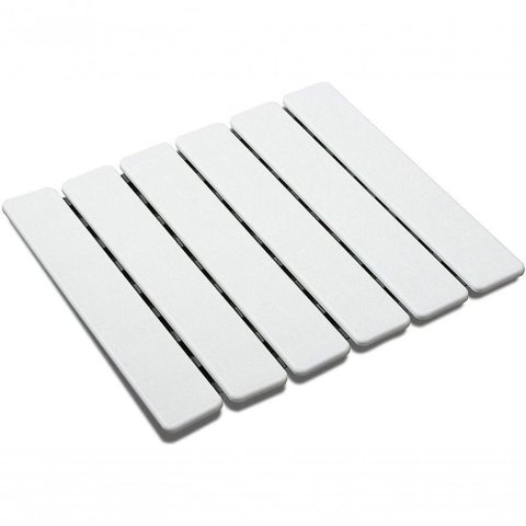 Tapete Estrado para Banheiro Cobalto Plastic - Branco
