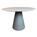Ver imagem 3 de Mesa de Jantar Cone Concreto 120cm Tampo Laqueado - Branco