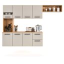 Ver imagem 2 de Armário de Cozinha Suspenso 180cm com 7 Portas e 2 Gavetas Juliana Damasco e Off White