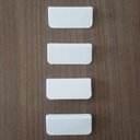 Ver imagem 4 de Kit 8 Placas Identificadoras 5,5x2,5cm Etiquetas Encaixe Branca Caixa Organizadora ou
