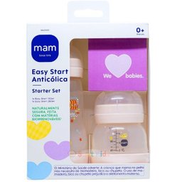Kit com 2 Mamadeiras Easy Start Anticolica 130/260ml Neutra Mam Ma21023 - 1