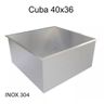 Cuba Pia Inox Quadrada Cozinha 40X36 AJL STORE CUBA QUADRADA - 3