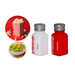 Conjunto Saleiro Pimenteiro Coca-cola Vidro 80ml 2 Peças - 3
