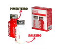 Ver imagem 2 de Conjunto Saleiro Pimenteiro Coca-cola Vidro 80ml 2 Peças