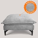 Ver imagem 4 de Chaise Modular Boma 60x70x40cm Boucle Cinza Claro Sofá Inbox