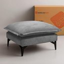 Ver imagem 1 de Chaise Modular Boma 60x70x40cm Boucle Cinza Claro Sofá Inbox