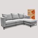 Ver imagem 6 de Chaise Modular Boma 60x70x40cm Boucle Cinza Claro Sofá Inbox