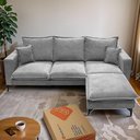 Ver imagem 5 de Chaise Modular Boma 60x70x40cm Boucle Cinza Claro Sofá Inbox