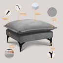 Ver imagem 3 de Chaise Modular Boma 60x70x40cm Boucle Cinza Claro Sofá Inbox