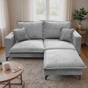 Ver imagem 7 de Chaise Modular Boma 60x70x40cm Boucle Cinza Claro Sofá Inbox