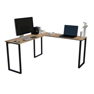 Mesa em Formato L Otimização de Espaço Mel