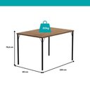 Ver imagem 4 de Conjunto de Mesa 1586 C/ 4 Cadeiras 1700 Supercromo Carraro
