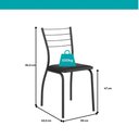 Ver imagem 5 de Conjunto de Mesa 1586 C/ 4 Cadeiras 1700 Supercromo Carraro