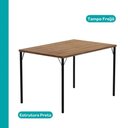 Ver imagem 2 de Conjunto de Mesa 1586 C/ 4 Cadeiras 1700 Supercromo Carraro