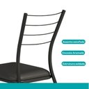 Ver imagem 7 de Conjunto de Mesa 1586 C/ 4 Cadeiras 1700 Supercromo Carraro
