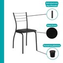 Ver imagem 6 de Conjunto de Mesa 1586 C/ 4 Cadeiras 1700 Supercromo Carraro
