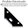 Kit 2 Suportes de Prateleira 22cm Trapézio com Furos Aço Reforçado Design Moderno - 7