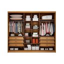 Ver imagem 3 de Guarda Roupa 3 Portas e 6 Gavetas Diamond-londres Plus Cumaru-fendi - Novo Horizonte