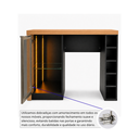 Ver imagem 7 de Bar Balcão Bancada Touch LED Embutir Cervejeira Frigobar
