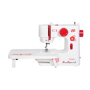 Máquina Costura Doméstica Ss-030ht Autovolt Mecânica Branca com Vermelho - Sun Special