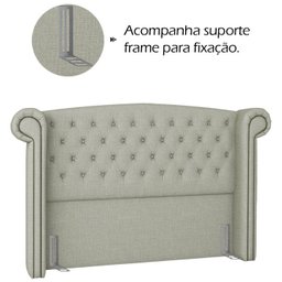 Cabeceira Queen 160 cm Valenn Linho SL 76 Peer - 6