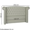 Cabeceira Queen 160 cm Valenn Linho SL 76 Peer - 4
