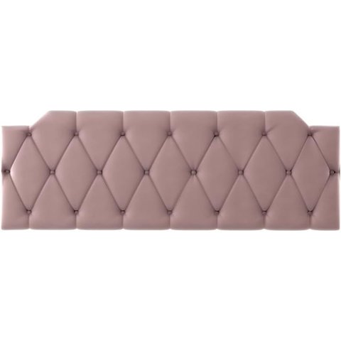 Cabeceira Kelly Box Estofada Painel Quarto Queen 1,60 Suspensa Almofadada Luxo Rosa - Pc Móveis