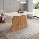 Ver imagem 1 de Mesa de Madeira Olívia 160 Cm Nature/off White - Henn