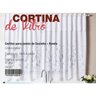 Cortina Vitro - Cozinha Rendada - cortina para Vitro Cozinha - 105cm Largura x 115cm Altura - Panami - 1