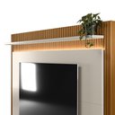 Ver imagem 6 de Estante Home 215cm Valdivia com LED para Tv até 75 Nature/Off White G77 - Gran Belo