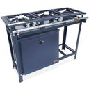 Ver imagem 1 de Fogão Industrial 3 Bocas 3QD Baixa Pressão P5 com Forno 57L de Piso