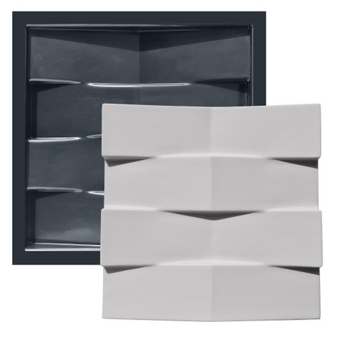 Forma 3d Gesso e Cimento Abs - Gangorra 50x50