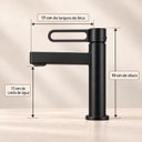 Ver imagem 7 de Torneira Daytona Preta Baixa Aço Inox 304 Premium Goldenx