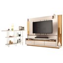 Ver imagem 1 de Estante Home Theater Montane Off White Cinamomo e Aparador Infinity Off White - Hb Móveis