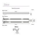 Ver imagem 4 de Ralo Linear Elleve Versatile 4256 50cm Saída na Extremidade com Tampa Polida